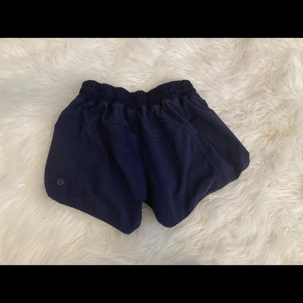 True Navy Lululemon Tracker Shorts